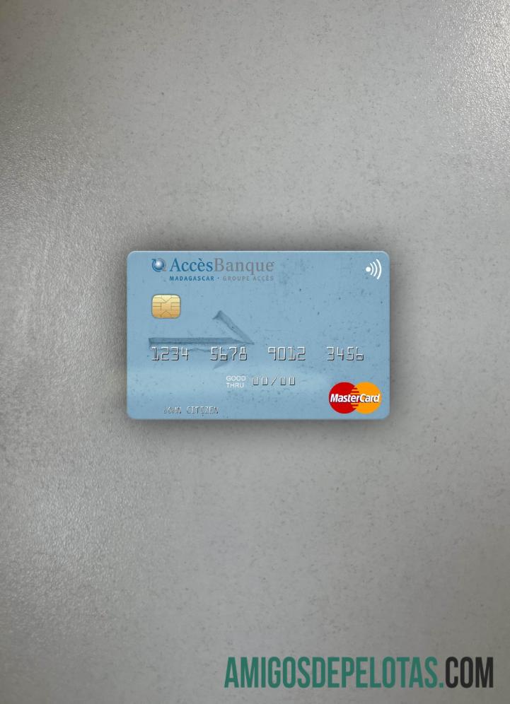 Madagascar AccessBank Mastercard Photolook Frente baixar para verificação